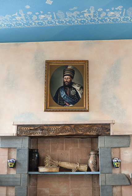 A portrait of King Erekle II at Kakhelebi restaurant. Credit Nata Abashidze-Romanovskaya